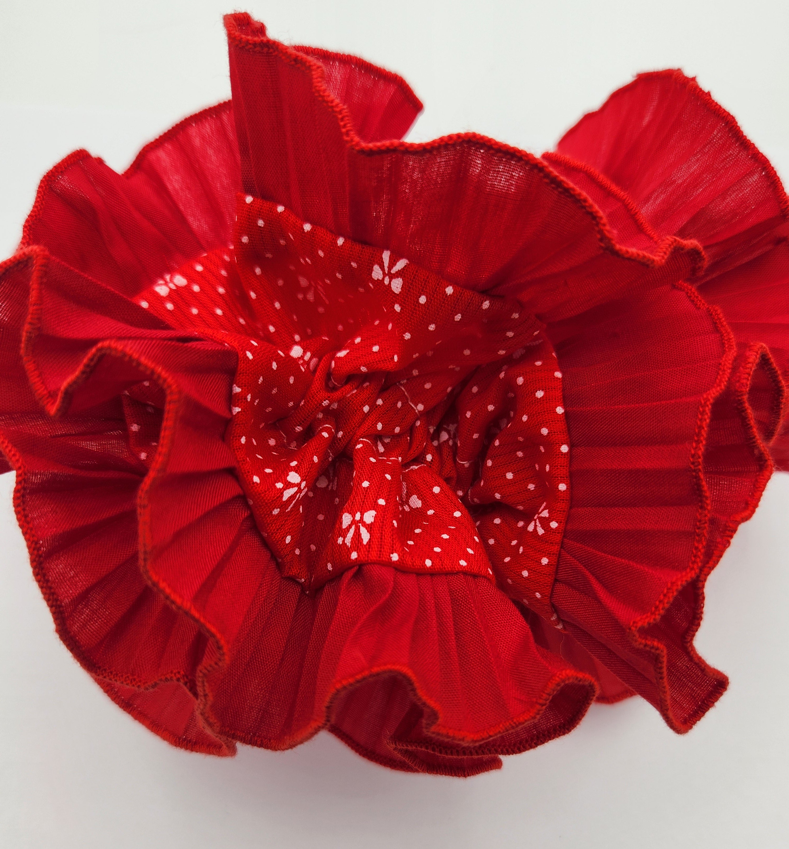 Red Splatter Scrunchie