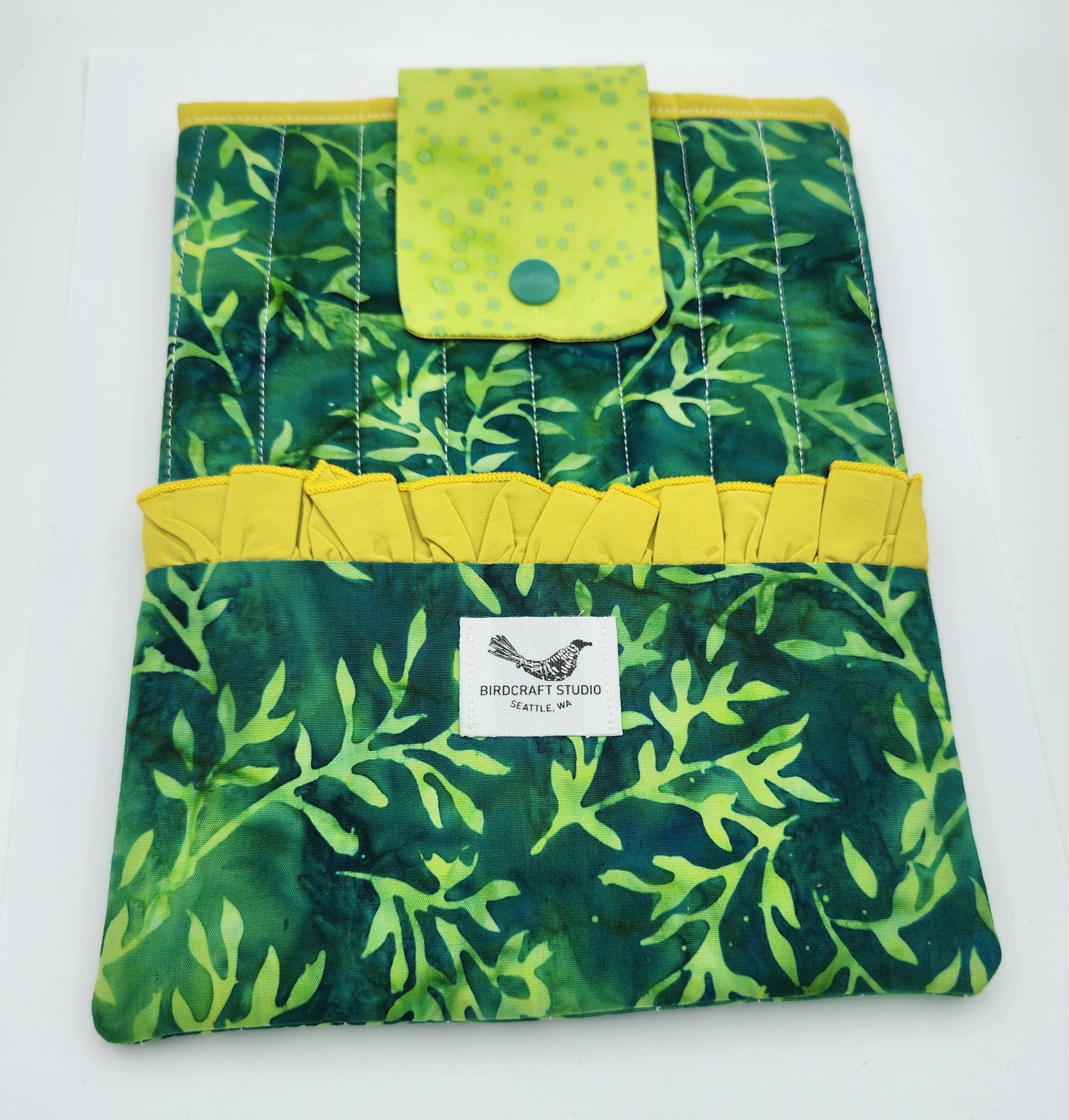 Yellow Green Leaves Kindle Sleeve