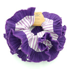 Purple Pinstripes Scrunchie