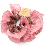 Pink Floral Scrunchie