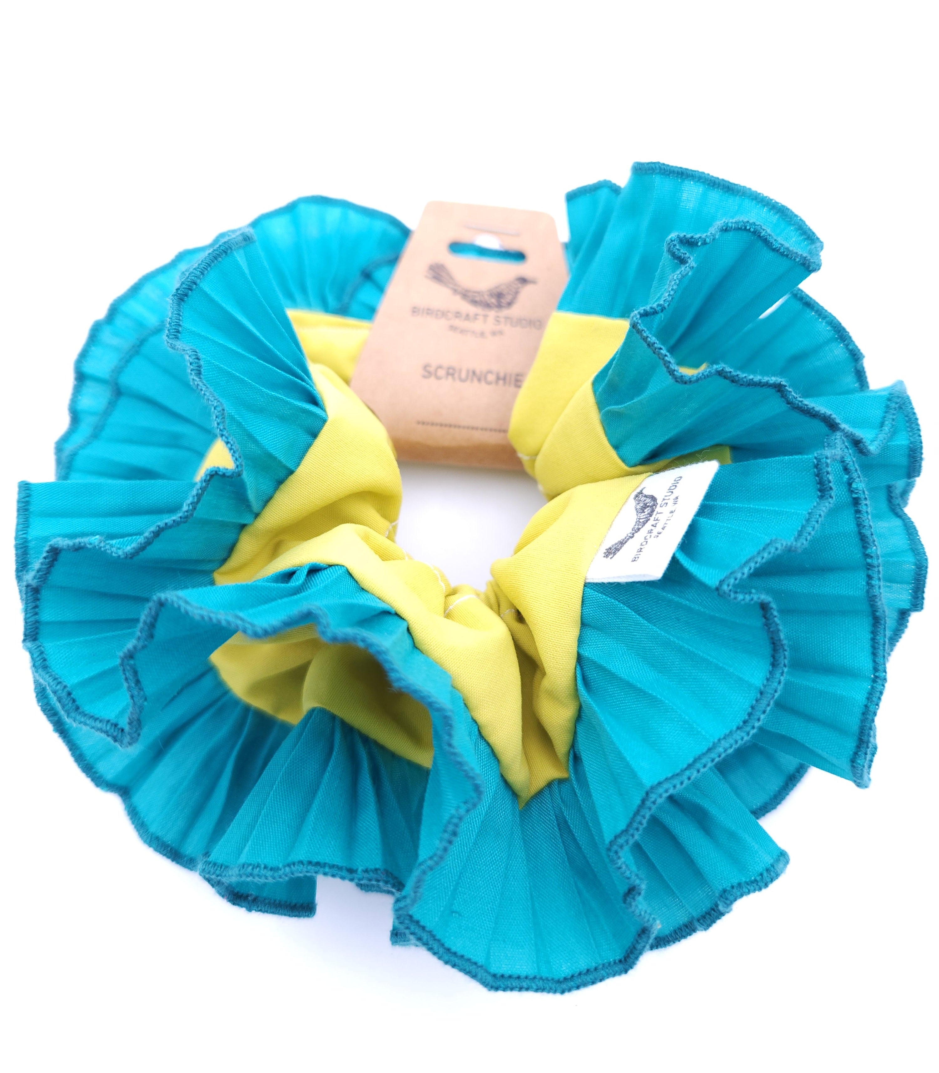 Blue Yellow Scrunchie
