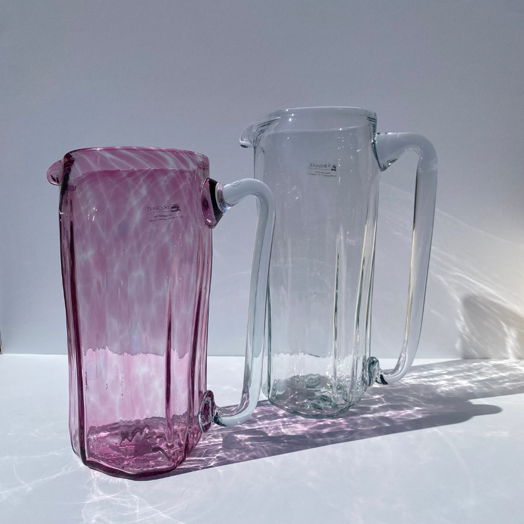 Handblown Short Pitcher