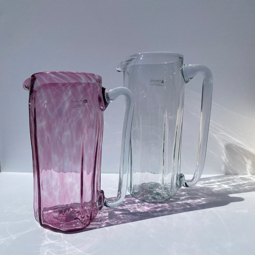 Handblown Short Pitcher