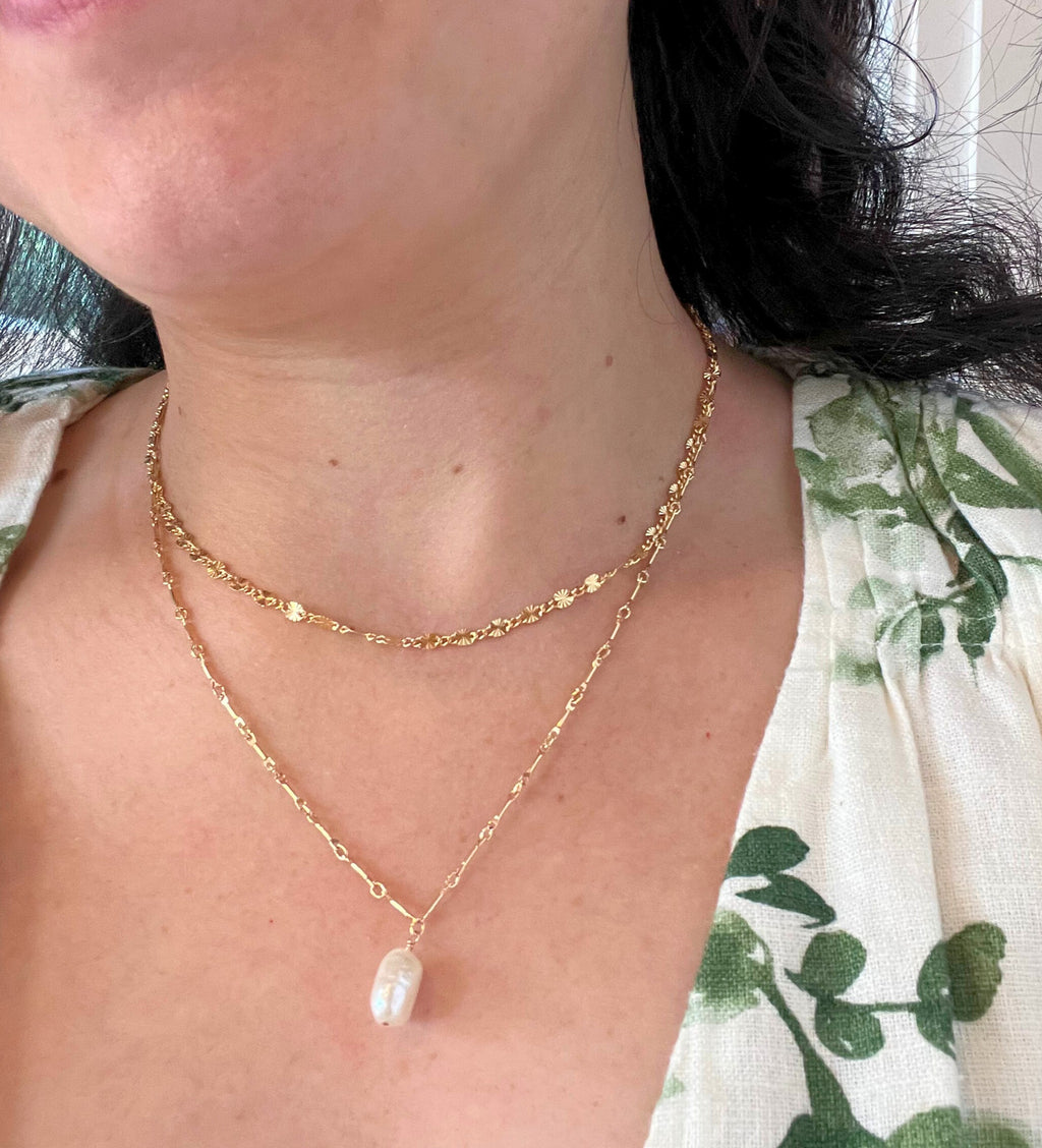 Luna Bar Pearl Necklace [LIMITED EDITION]