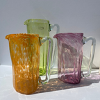 Handblown Short Pitcher