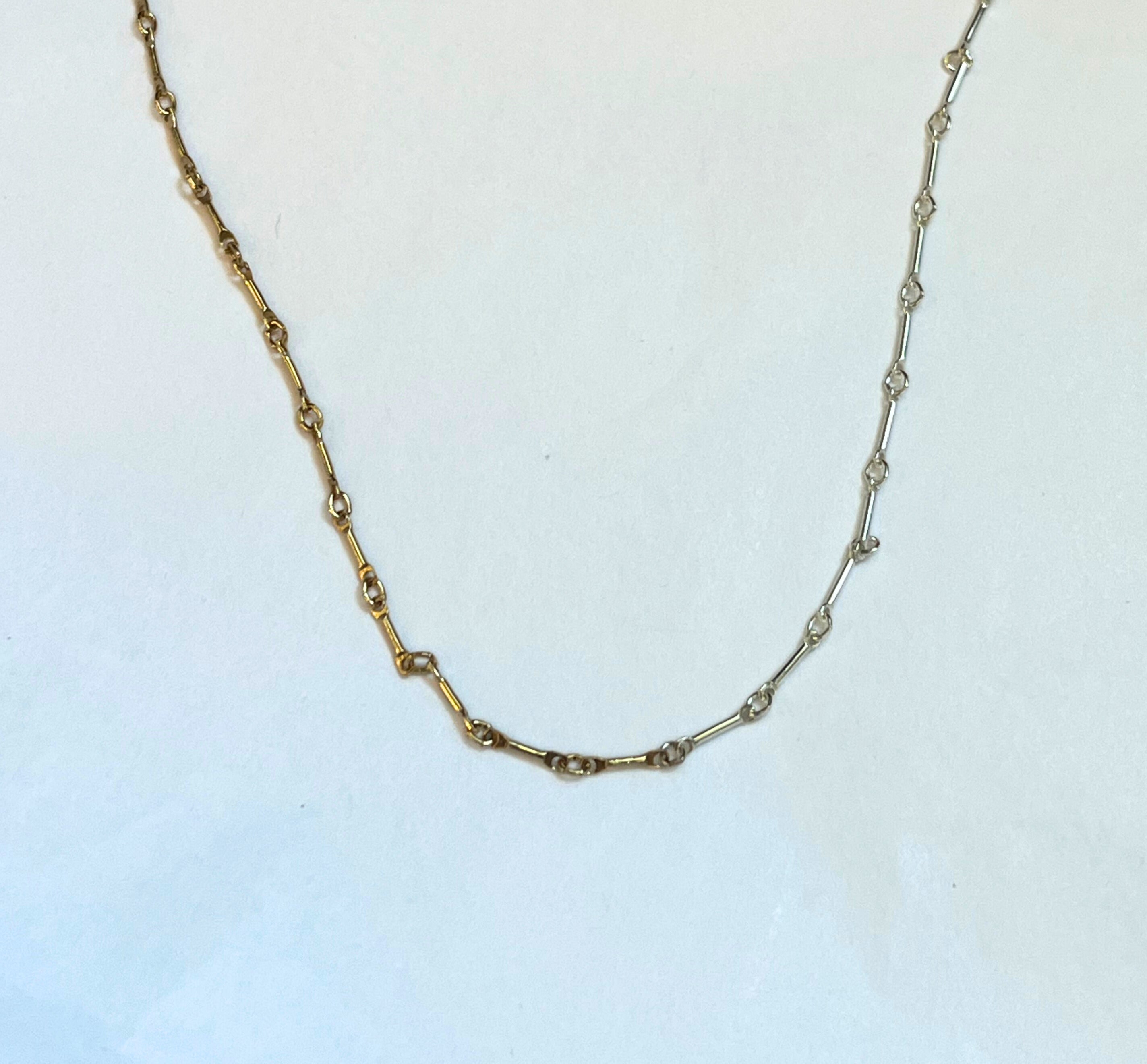 Lennox Mixed Metals Bar Necklace [LIMITED EDITION]