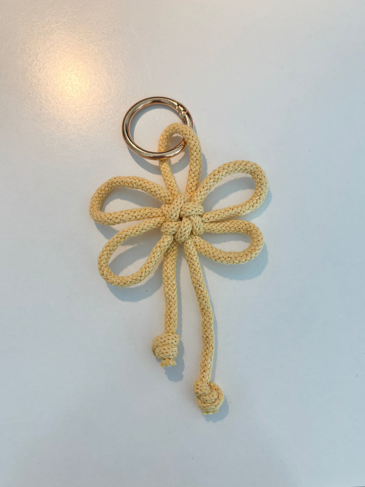 Hana Knot Charm in Butter Yellow