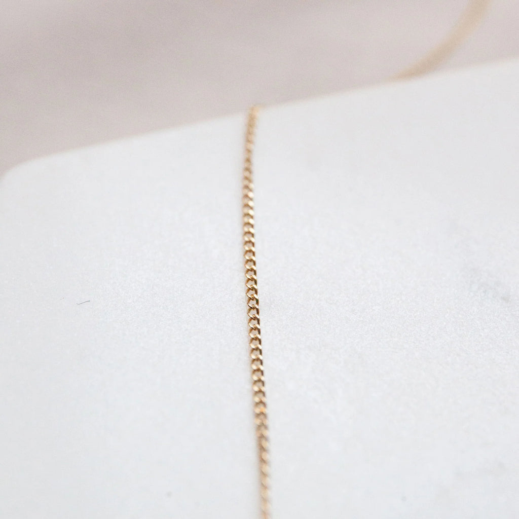 Dainty Curb Chain Necklace