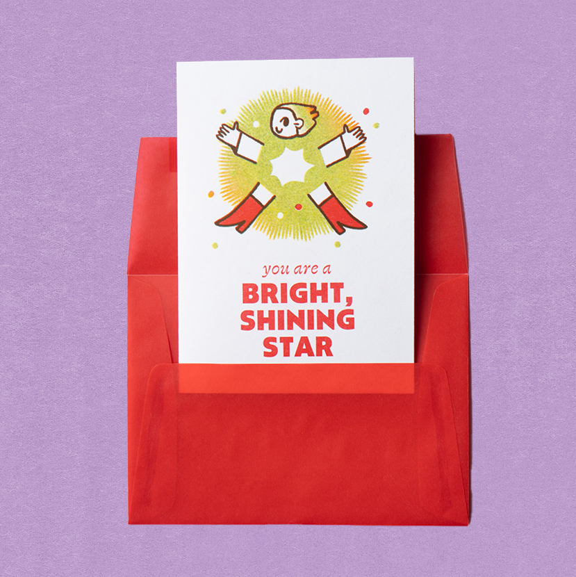 Bright Shining Star Greeting Card