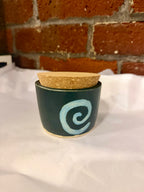 Black & Blue Spiral Jar