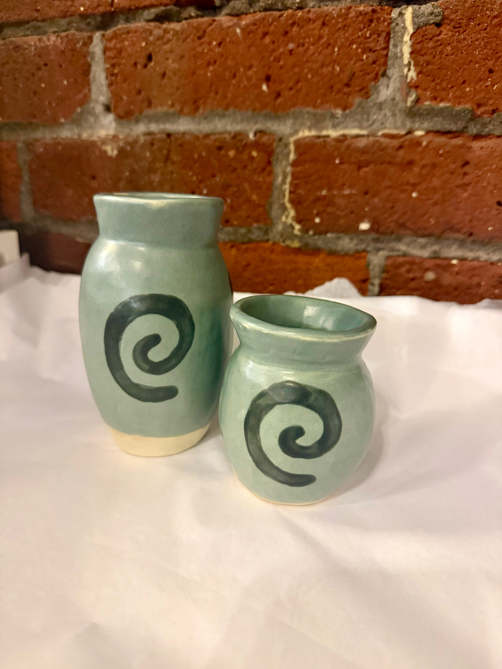 Smokey Spiral Bud Vase l