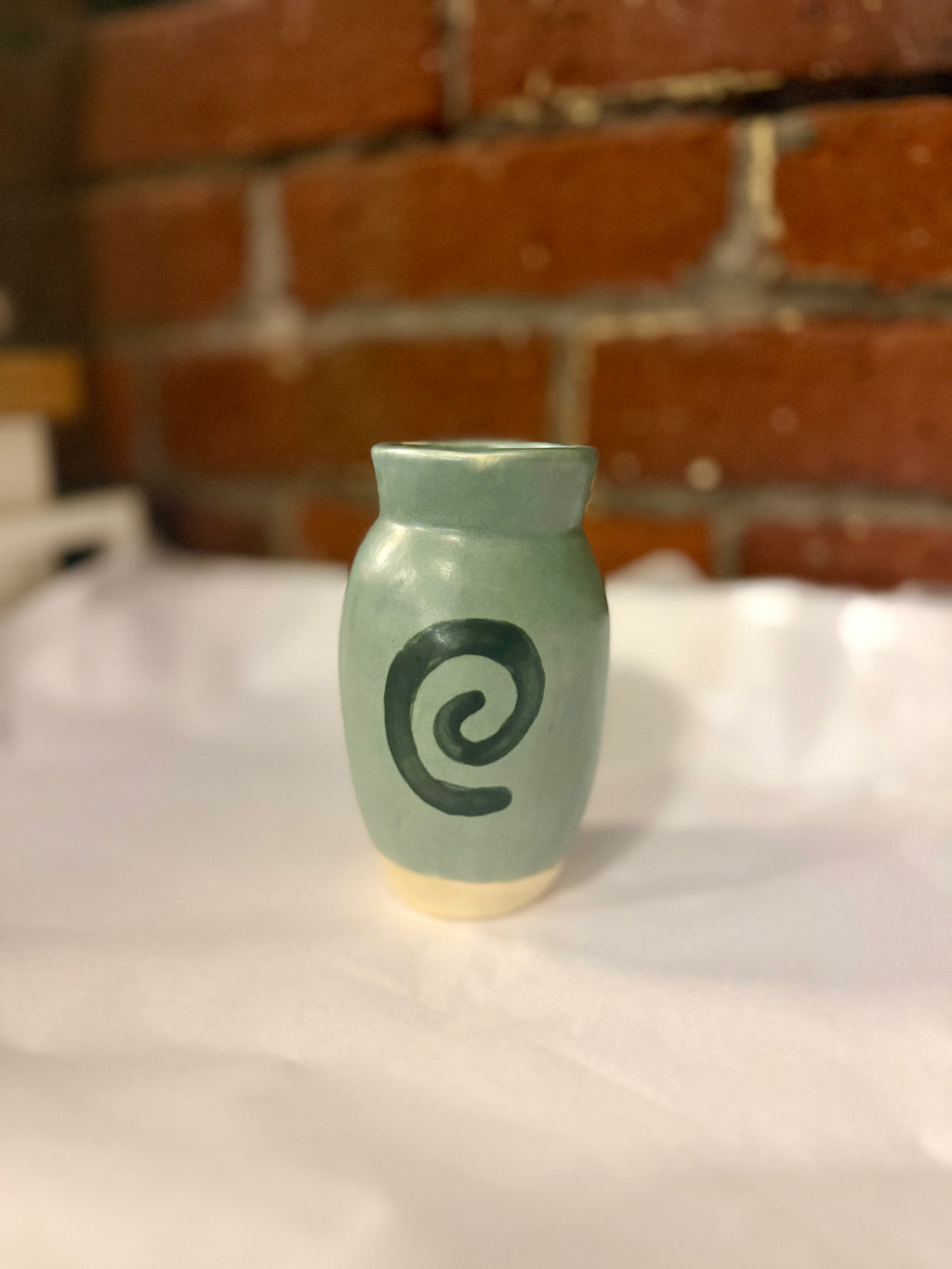 Smokey Spiral Bud Vase l