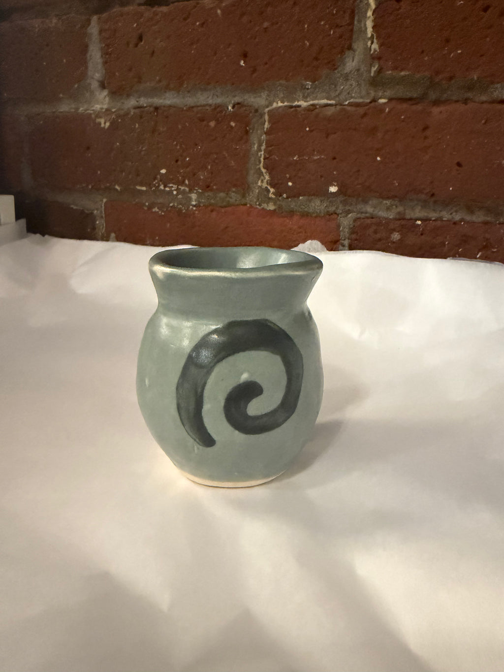 Smokey Spiral Bud Vase