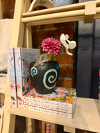 Black & Blue Spiral Vase