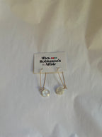 Rainbow Moonstone Kidney Earrings