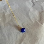 Blue Lapis Lazuli Simple Necklace