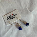 Lapis Lazuli Kidney Earrings
