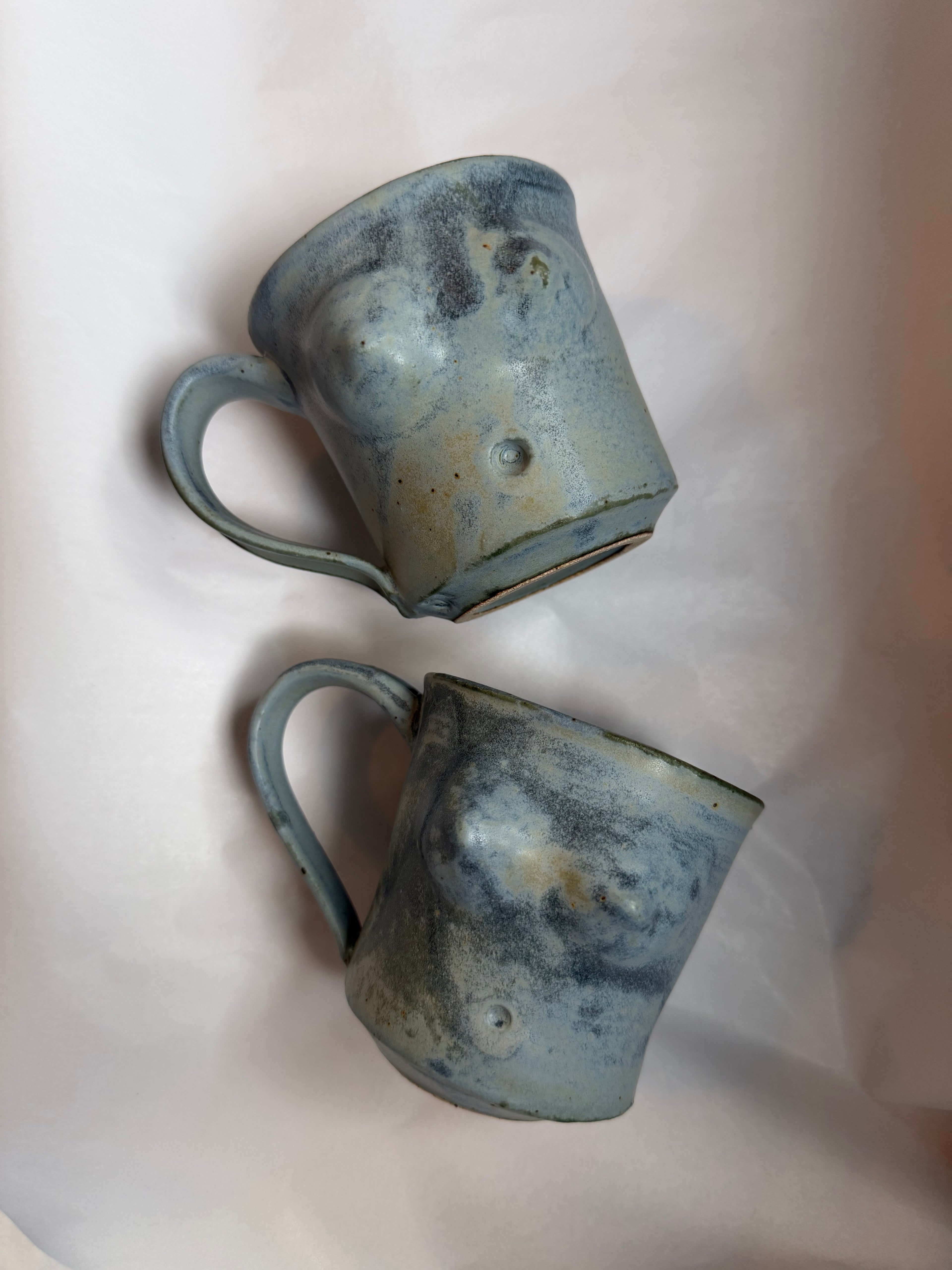Blue Curvy Lady Mug