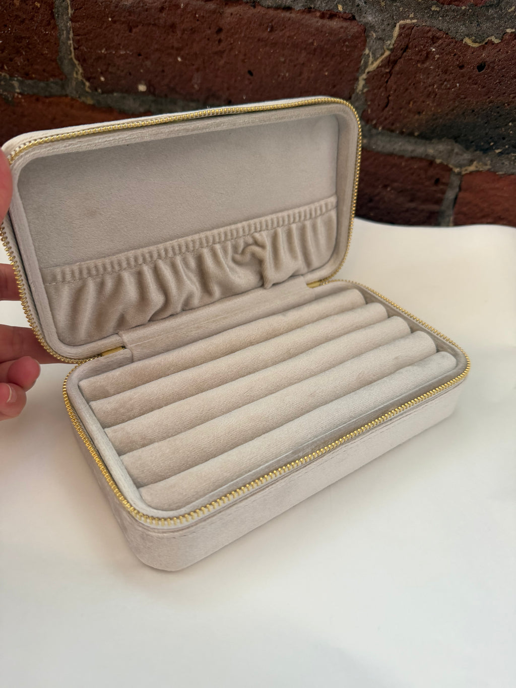 Rectangle Travel Jewelry Case, Large Short