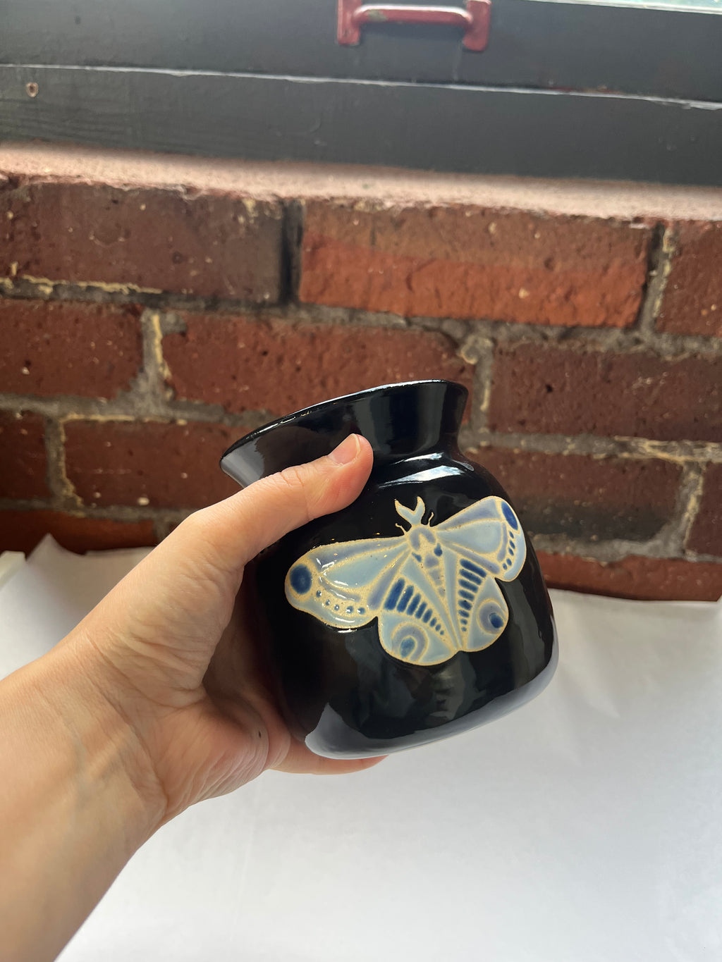 Black Moth Vase