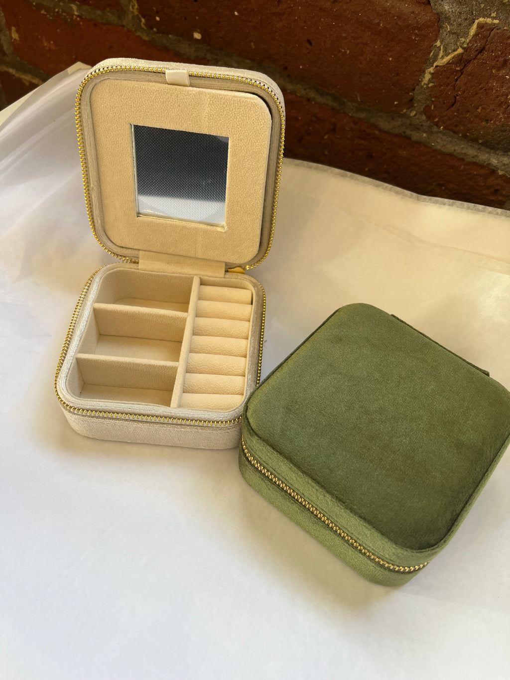 Square Travel Jewelry Case