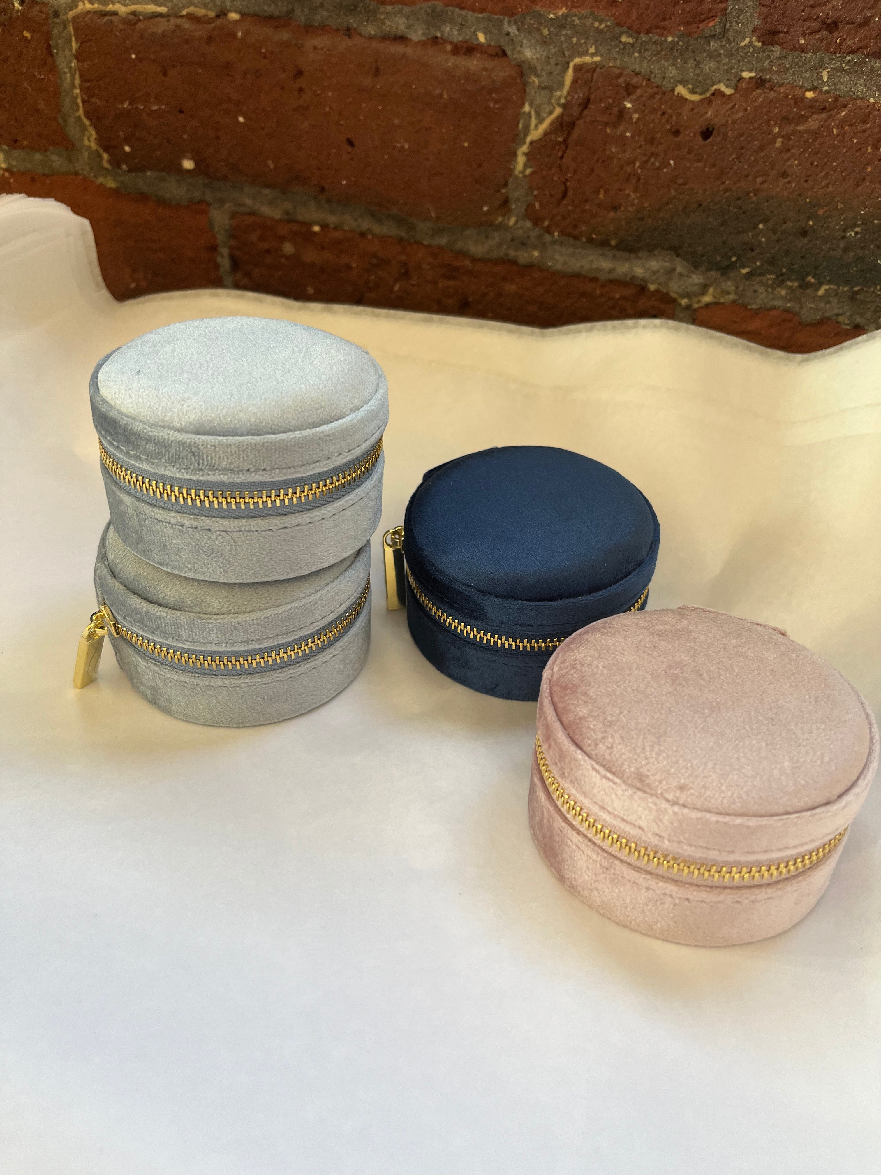 Round Travel Jewelry Case