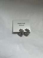 Swirly Huggie Hoop Earrings