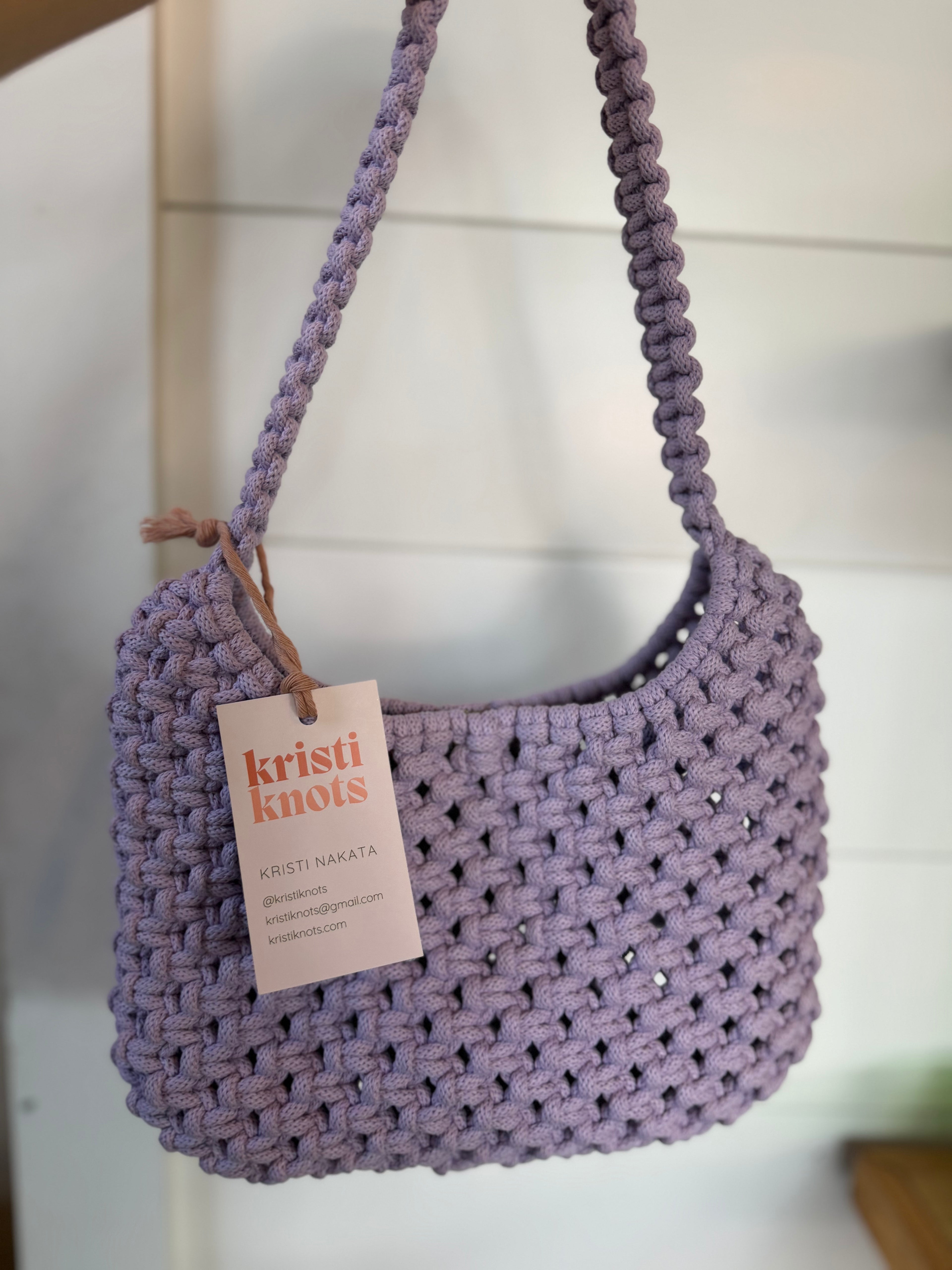 Mini Shoulder Bag in Lavender