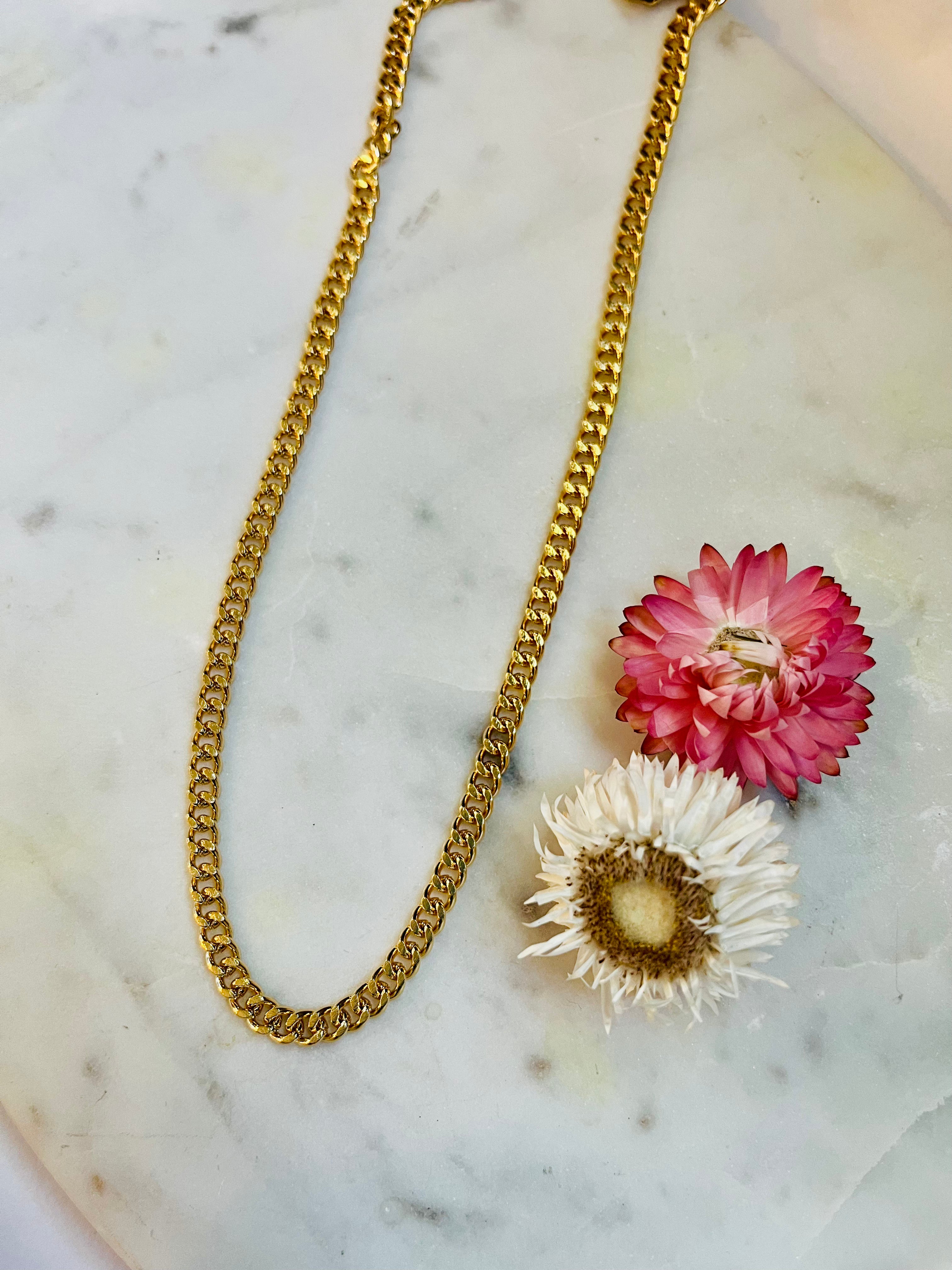 Chunky Curb Chain Necklace