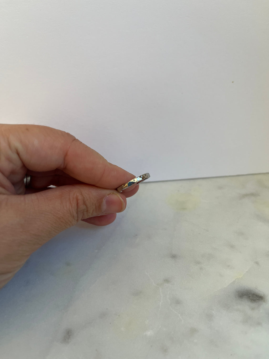 Hammered Silver Ring