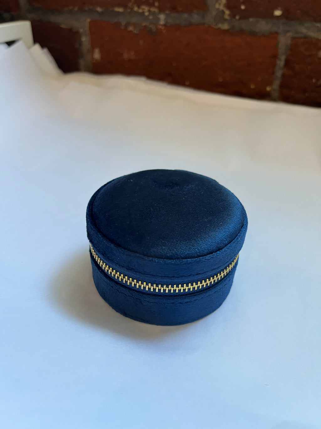 Round Travel Jewelry Case