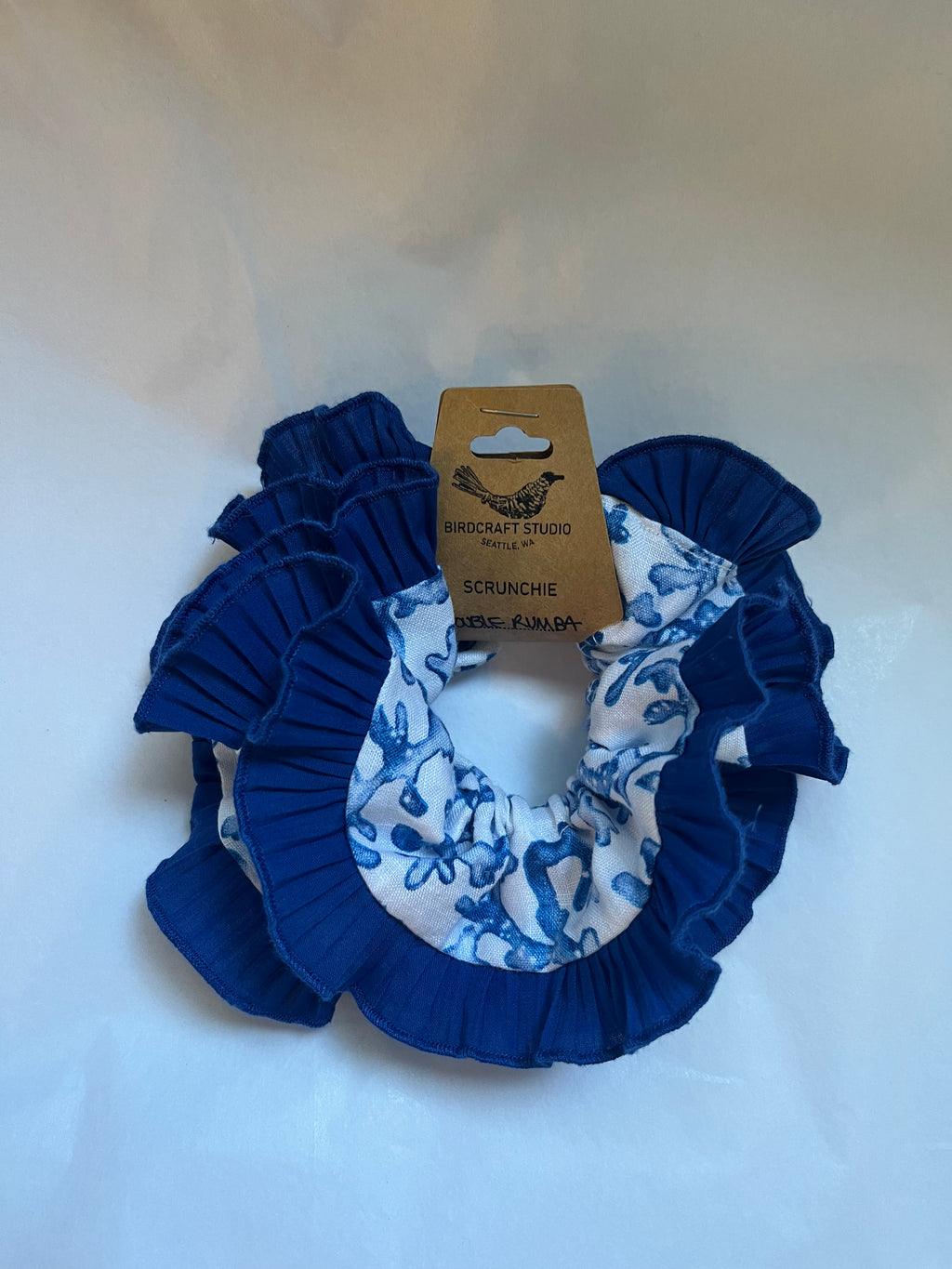 Blue Rumba Scrunchie