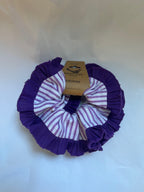 Purple Pinstripes Scrunchie