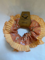 Pink Floral Scrunchie