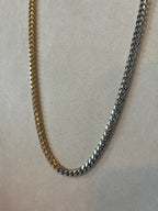Chunky Curb Chain, Mixed Metals Necklace