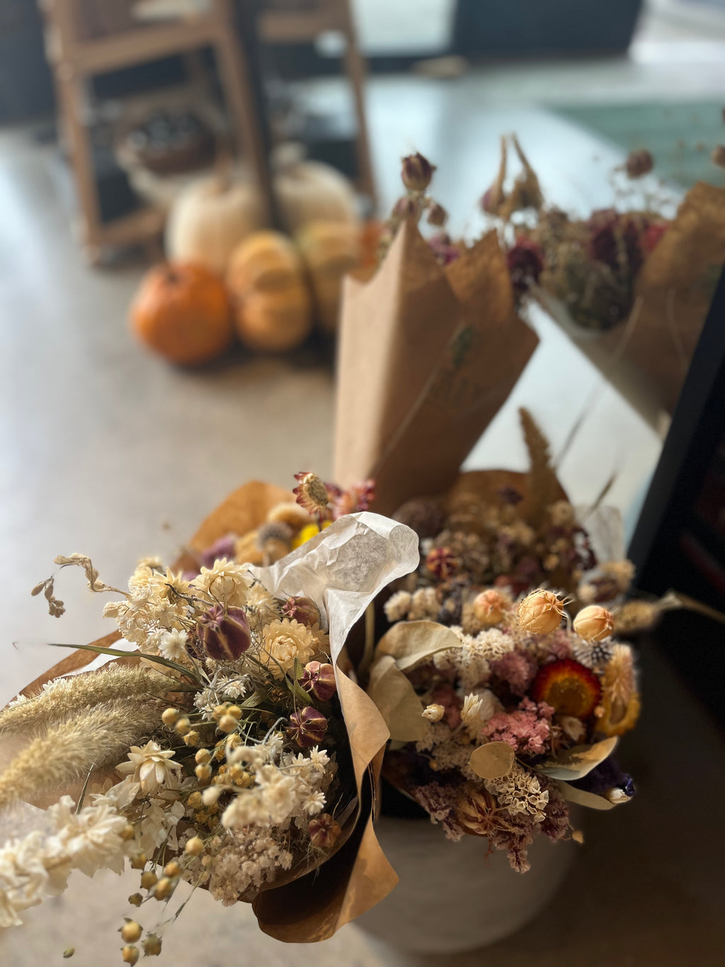 Premade Dried Floral Bouquets