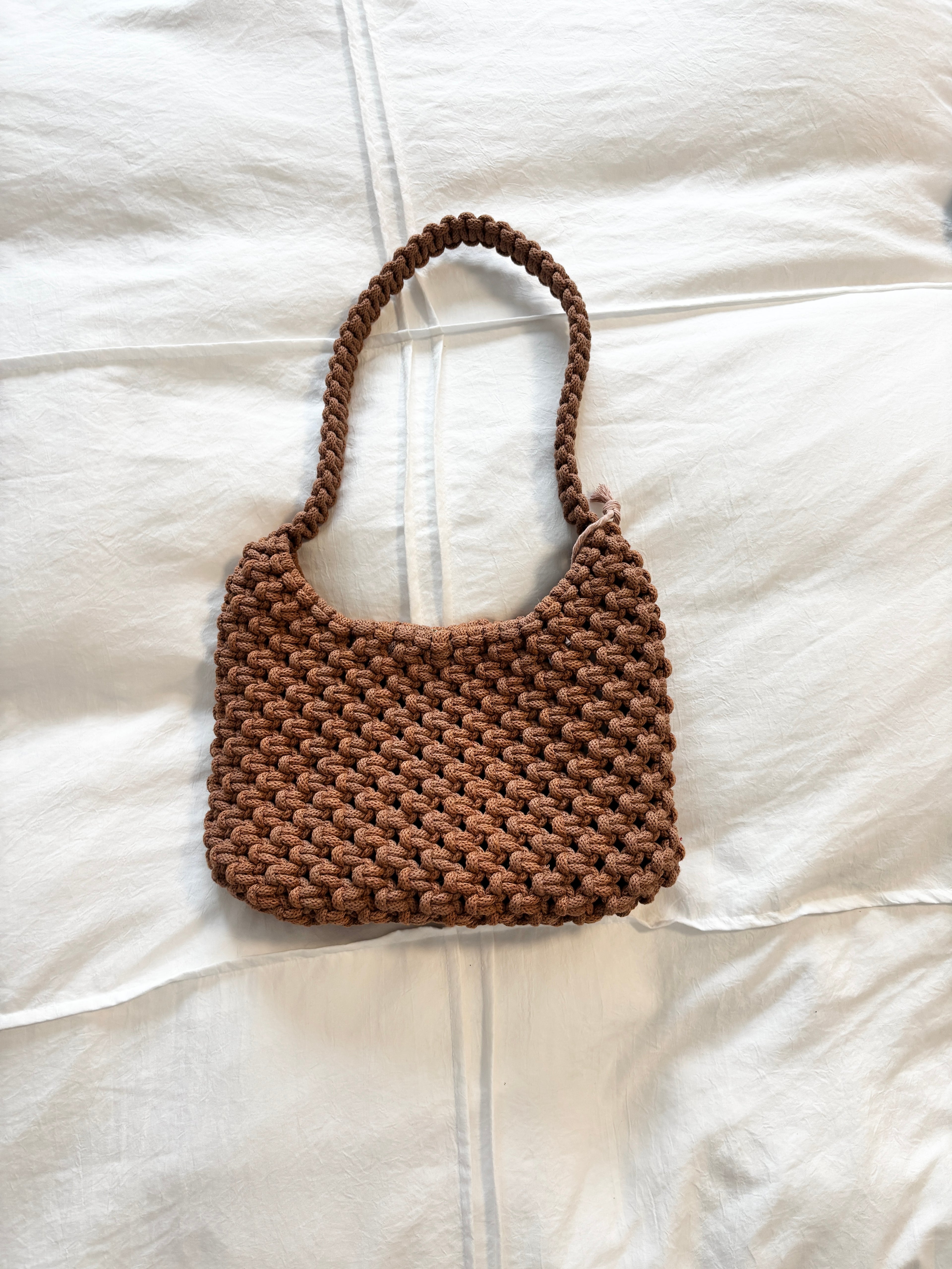 Mini Shoulder Bag in Brown