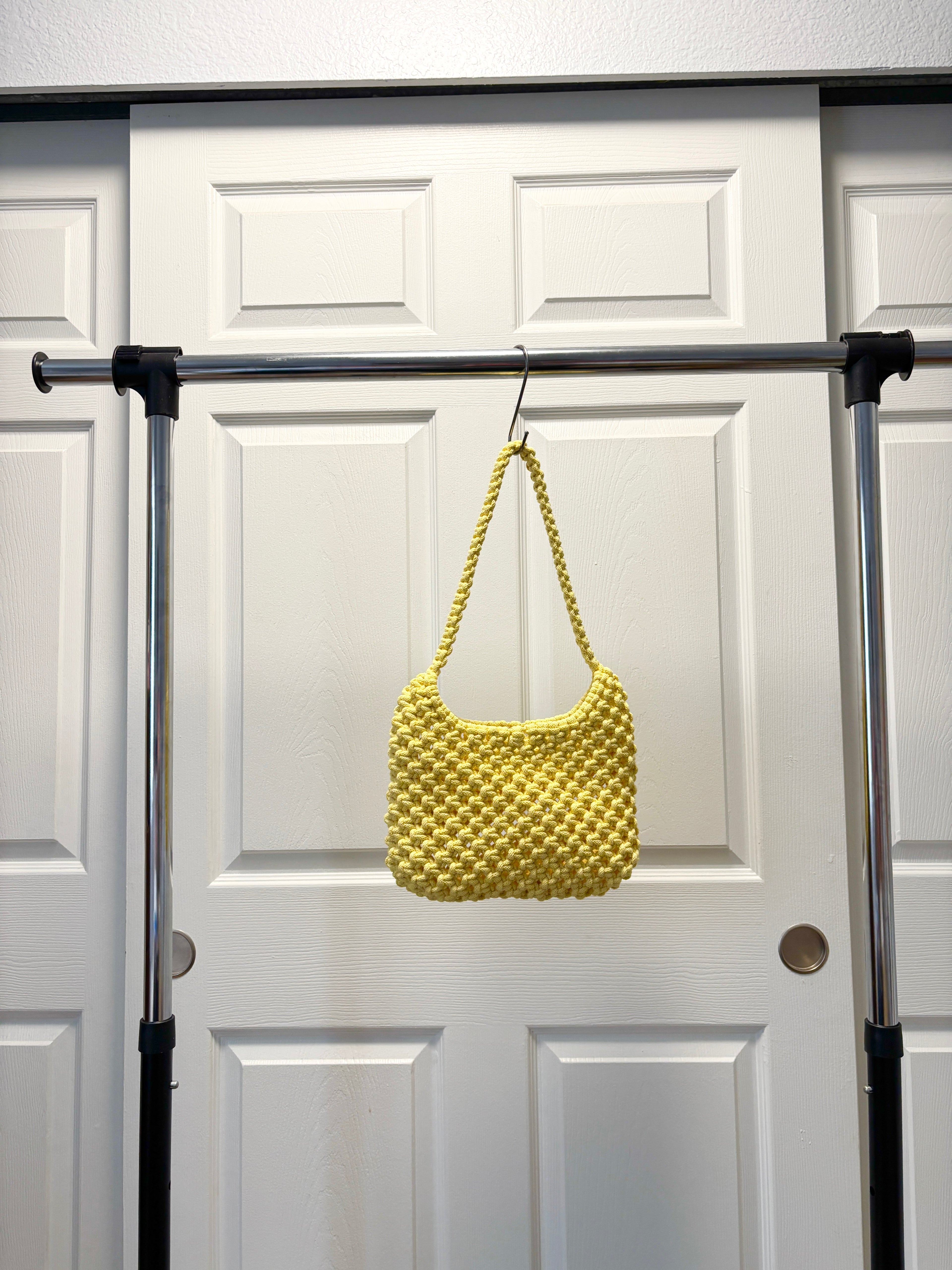 Mini Shoulder Bag in Butter yellow