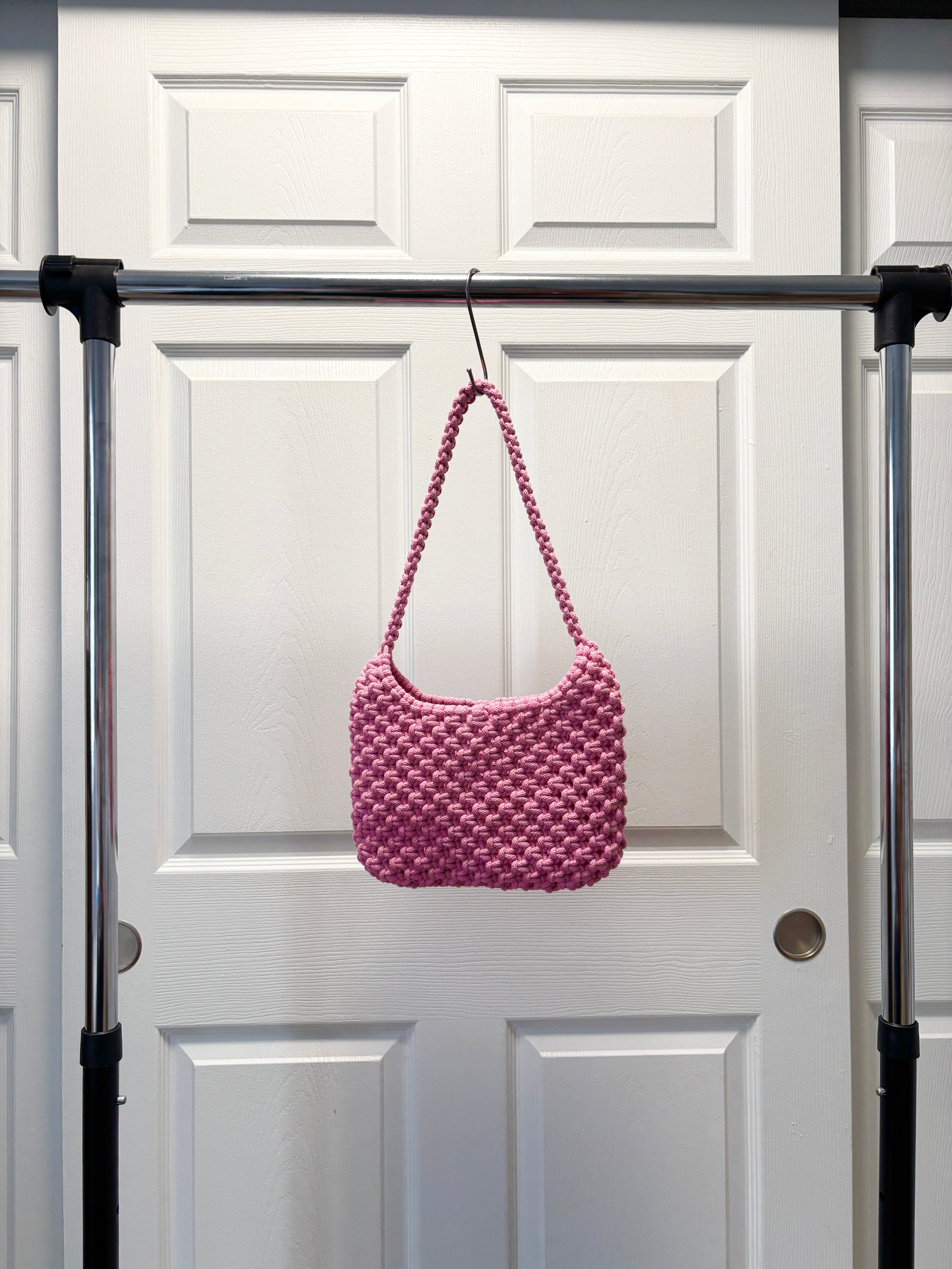 Mini Shoulder Bag in Hot Pink