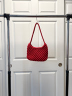 Mini Shoulder Bag in Red