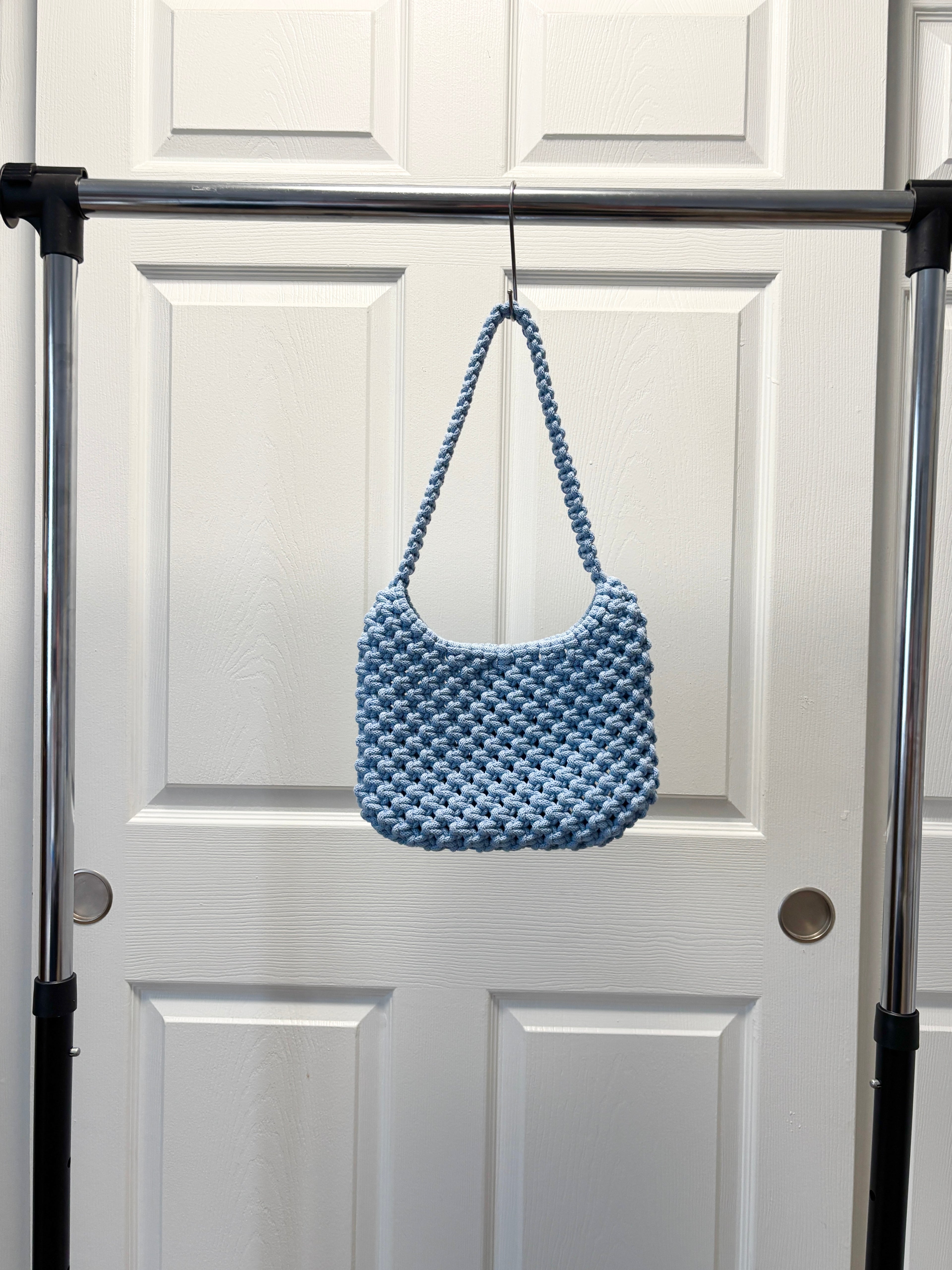 Mini Shoulder Bag in Sky Blue