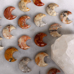 Lace Agate Crystal Moon