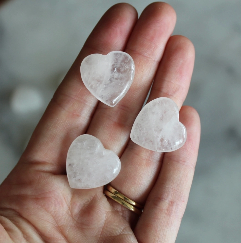 Clear Quartz Crystal Heart
