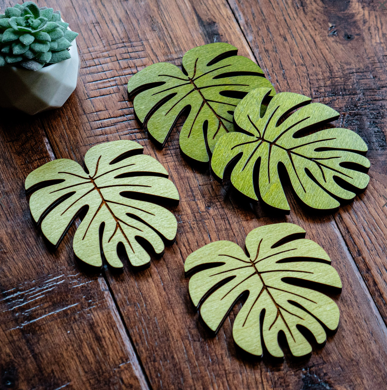 Monstera Leaf Coaster