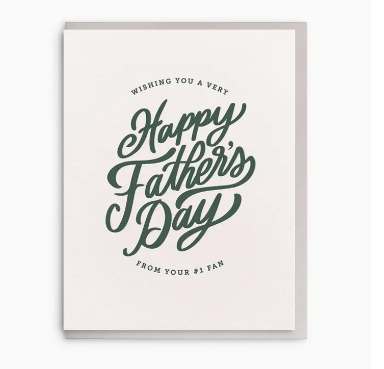 Happy Father's Day #1 Fan Greeting Card