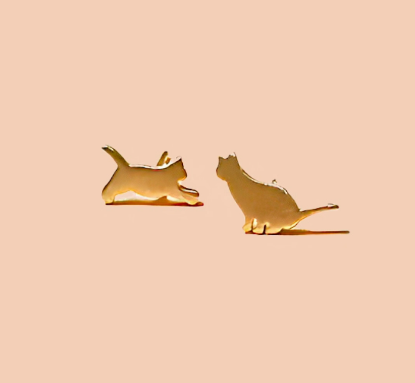 Cat Therapy Stud Earrings