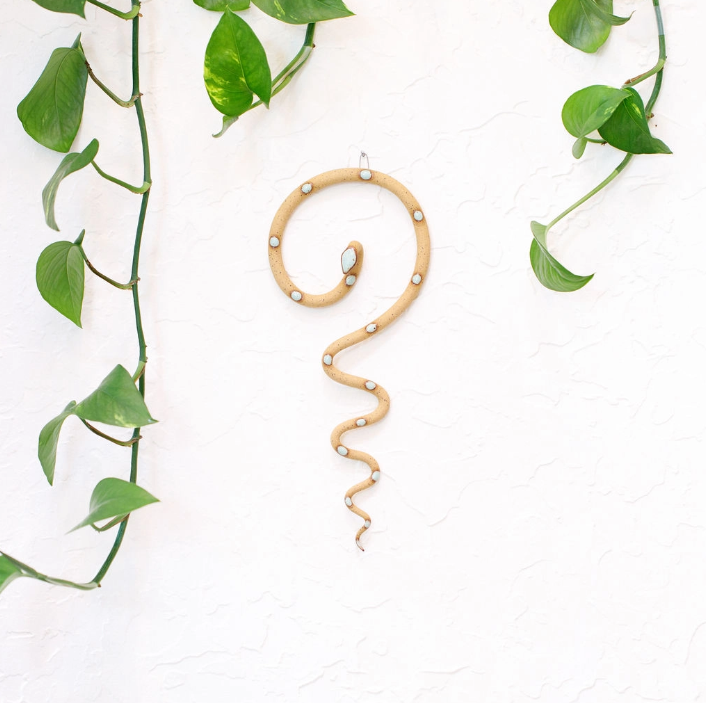 Medium Ceramic Wall Snake