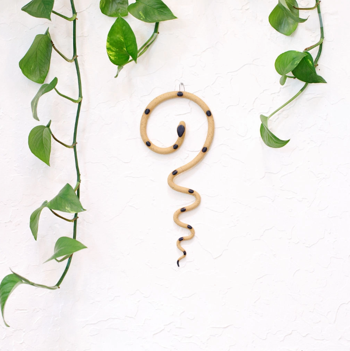 Medium Ceramic Wall Snake