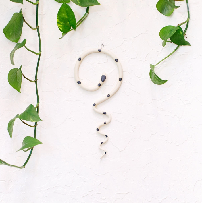 Medium Ceramic Wall Snake