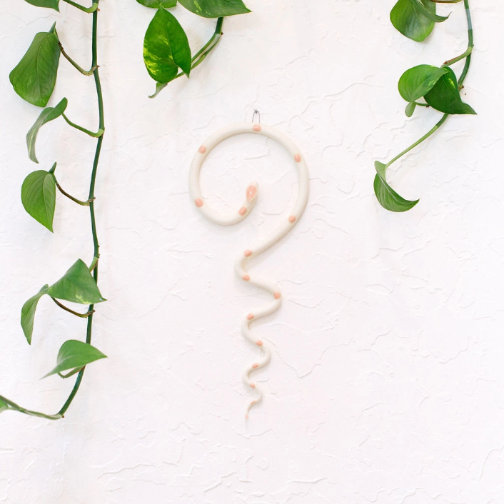 Medium Ceramic Wall Snake